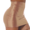 Mehrfarbiger glänzender, seidiger Minirock, sexy, transparent, hochelastischer Plus-Size-Rock, Bodycon-Kleid, durchsichtig, Nachtclub, OL