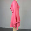 CM.YAYA Women Tie Up Bow Long Sleeve O-neck Mini Dress 2025 Birthday Holiday Sexy Club Party Evening High Street A-Line Dresses