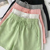 Fat mm large size shorts female summer New loose harbor wind leisure sports a word home wide leg hot pants foreign trade ins