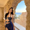 [Neptun] Hochwertiger hohler sexy Einteiler Zweiteiler Urlaub Bikini Strand Thermalbad Badeanzug