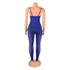 European and American Women's Clothing See-through Sexy Suspender Mesh Jumpsuit
