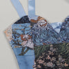 CM.YAYA Oil Painting Printed Women's Set Lace Up Back Crop Top and Pants Suit 2024 Fall Winter Two 2 Piece Sets Outfit Tracksuit