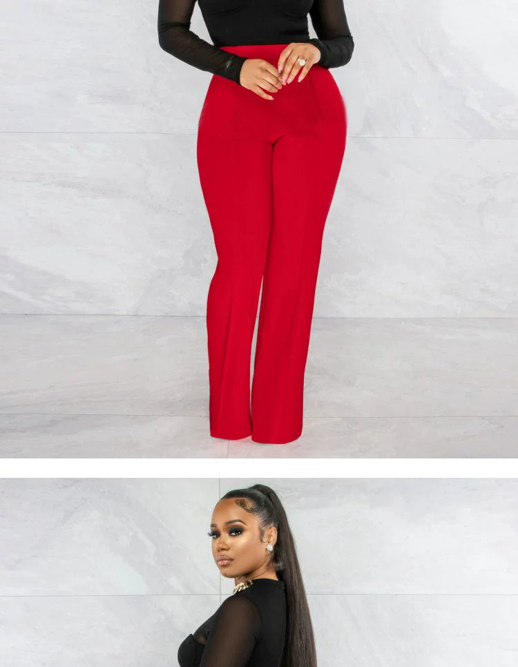 2022 Summer Women's Straight Leg Casual Women's Straight-Leg Pants