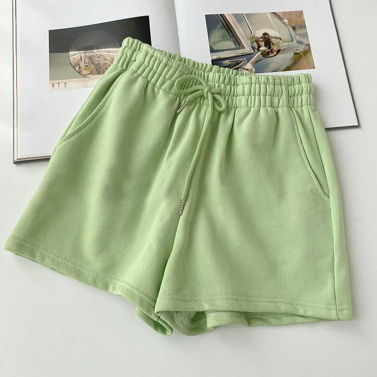 Fat mm large size shorts female summer New loose harbor wind leisure sports a word home wide leg hot pants foreign trade ins