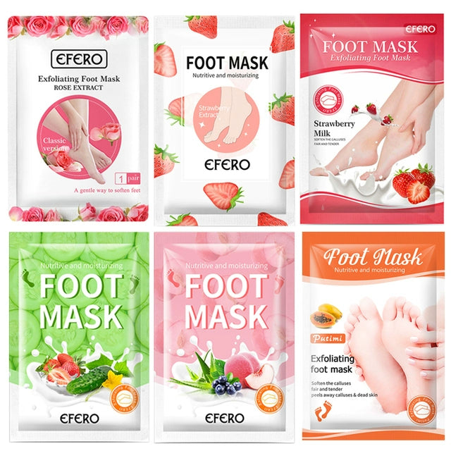 6packs Exfoliating Foot Mask Scrub Foot Care Feet Patches So