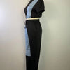 CM.YAYA Workout Denim Patchwork Women Two 2 Piece Set Outfit Sweatsuit 2022 T-shirt and Jogger Pants Matching Set Tracksuit