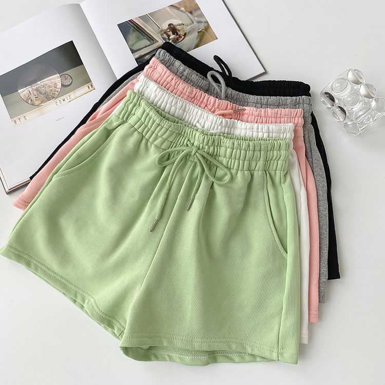 Fat mm large size shorts female summer New loose harbor wind leisure sports a word home wide leg hot pants foreign trade ins