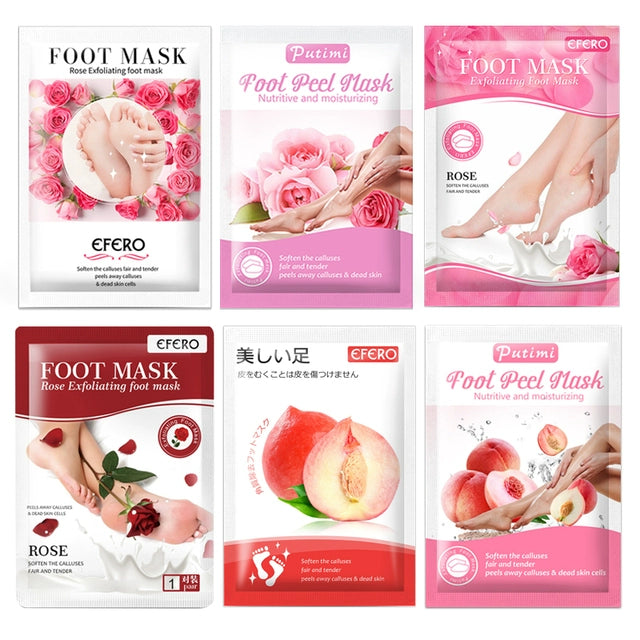 6packs Exfoliating Foot Mask Scrub Foot Care Feet Patches So