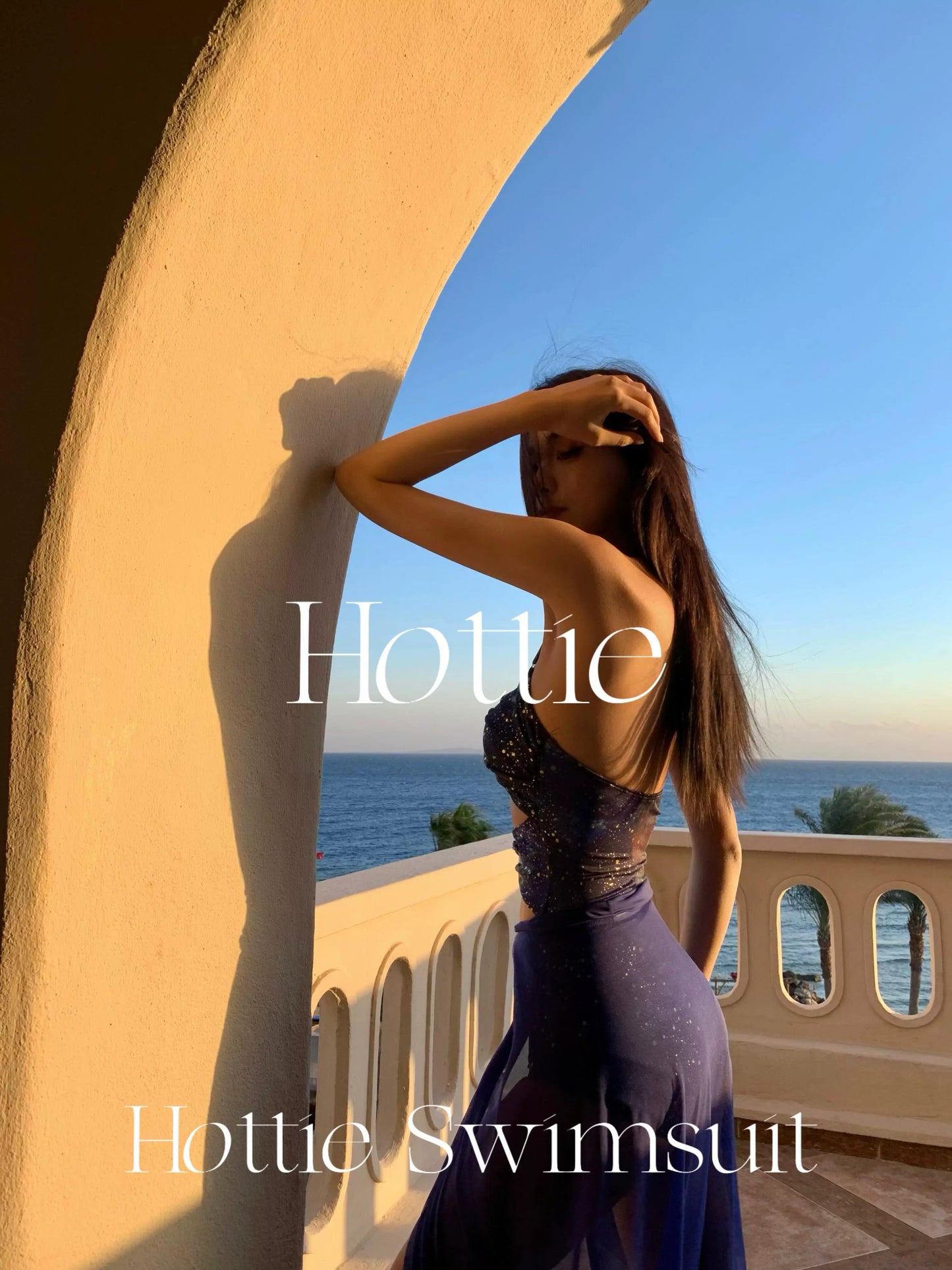 [Neptun] Hochwertiger hohler sexy Einteiler Zweiteiler Urlaub Bikini Strand Thermalbad Badeanzug