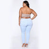 Jeans Große Größen Stretch-Denim Skinny-Hose