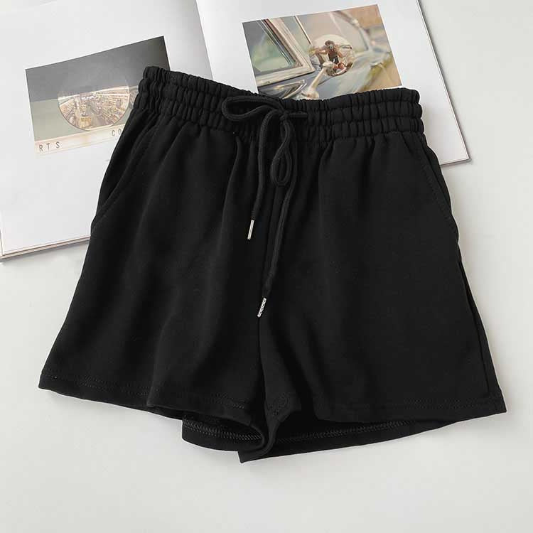 Fat mm large size shorts female summer New loose harbor wind leisure sports a word home wide leg hot pants foreign trade ins