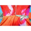 CM.YAYA Damen Batik-Print Strand Ärmellos V-Ausschnitt Schärpen Sexy Party Club Playsuits Jumpsuit 2025 Sommer Einteiler Rompers