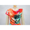 CM.YAYA Damen Batik-Print Strand Ärmellos V-Ausschnitt Schärpen Sexy Party Club Playsuits Jumpsuit 2025 Sommer Einteiler Rompers