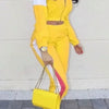2024 Women's Fashion Color Collision Casual Suit, Splicing Sports Two-piece Set