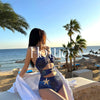 [Neptun] Hochwertiger hohler sexy Einteiler Zweiteiler Urlaub Bikini Strand Thermalbad Badeanzug