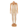 European and American Women's Clothing See-through Sexy Suspender Mesh Jumpsuit