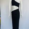 Damen rückenfreies Split Club Party Hollow Cut Out Geburtstags-Kleid