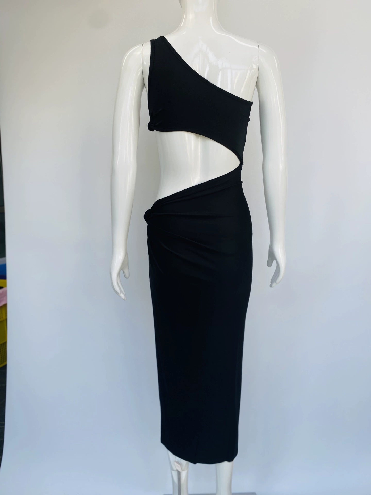Damen rückenfreies Split Club Party Hollow Cut Out Geburtstags-Kleid