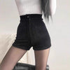 Corduroy shorts for women 2023 autumn and winter New High waist slimming straight tights fashionable Korean style small boot pants