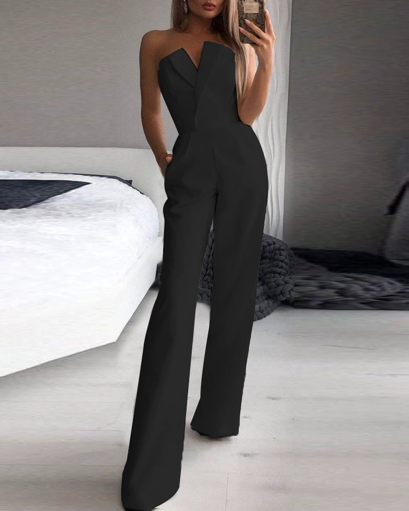 Europäische und amerikanische Damenbekleidung Slim Fit Bodysuit Tube Top