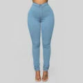 S-3XL Ladies Stretch New Small Leg Pants plus Size Stretch Women's Ankle-Tied Pants