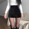 Corduroy shorts for women 2023 autumn and winter New High waist slimming straight tights fashionable Korean style small boot pants