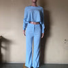 Two Piece Set Women Tracksuit Set Dashiki African Spring Summer Work Elegant Long Sleeve Top Pants Set Party Suit Matching Sets