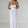 CM.YAYA Summer Women Sets Sleeveless Sexy Strap Crop Top and Tassel Long Skirt Sets Night Club Party Beach 2 Two Piece Sets