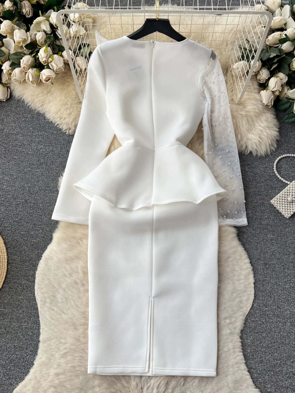 Design Retro Mesh Chic Fancy Dress