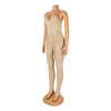 European and American Women's Clothing See-through Sexy Suspender Mesh Jumpsuit