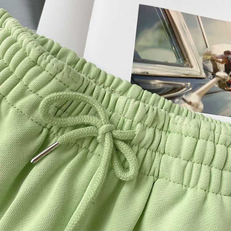 Fat mm large size shorts female summer New loose harbor wind leisure sports a word home wide leg hot pants foreign trade ins