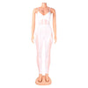 European and American Women's Clothing See-through Sexy Suspender Mesh Jumpsuit