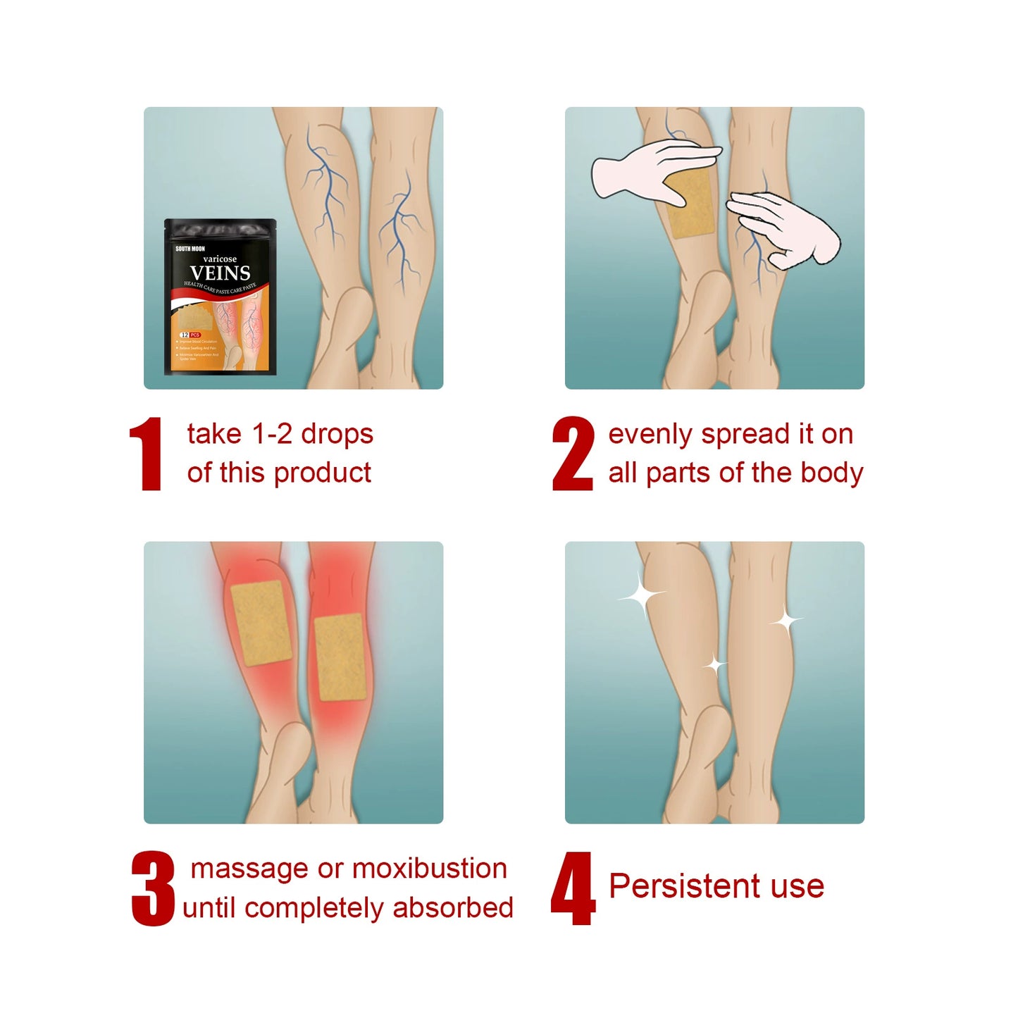 Venous Health Patch Relieves Variant Feet Vein Health Care Sticker