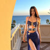 [Neptun] Hochwertiger hohler sexy Einteiler Zweiteiler Urlaub Bikini Strand Thermalbad Badeanzug