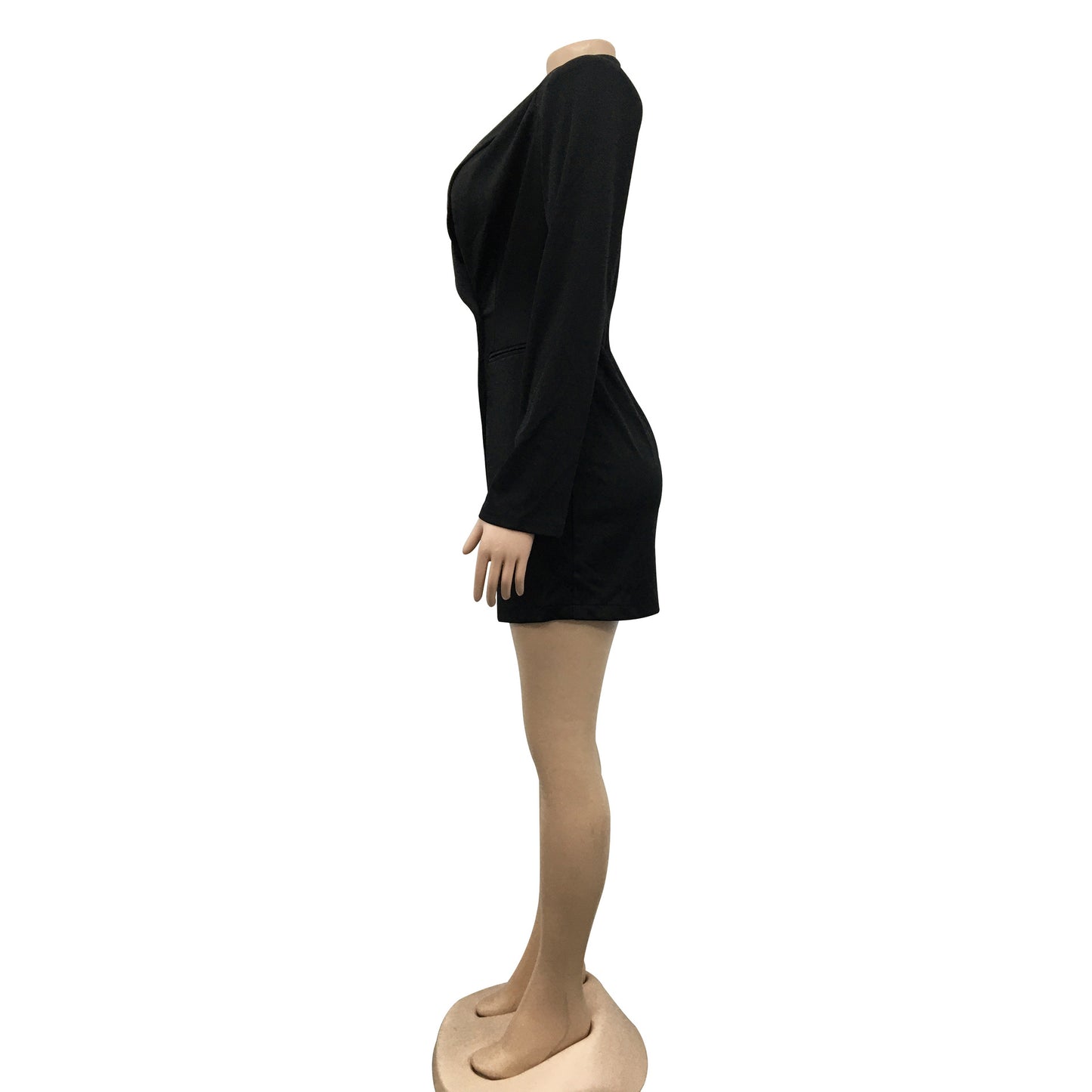 CM.YAYA Elegant Women  Blazer  Women 2022 Autumn Winter Streetwear Robe Femme Blazer Style Bodycon Midi Dress Female Clothing