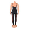 European and American Women's Clothing See-through Sexy Suspender Mesh Jumpsuit