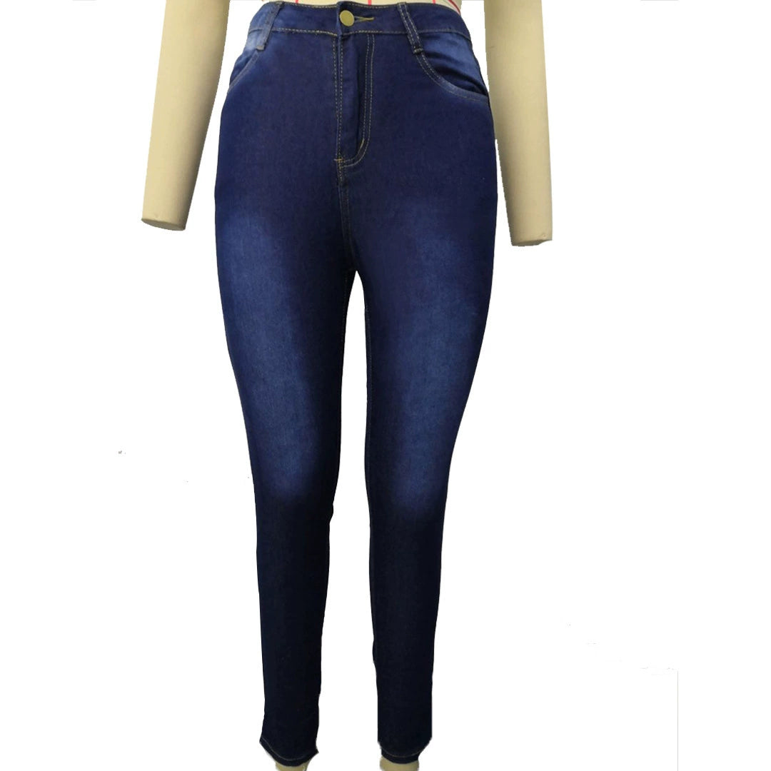 Jeans Große Größen Stretch-Denim Skinny-Hose