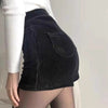 Corduroy shorts for women 2023 autumn and winter New High waist slimming straight tights fashionable Korean style small boot pants