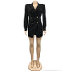 CM.YAYA Elegant Women  Blazer  Women 2022 Autumn Winter Streetwear Robe Femme Blazer Style Bodycon Midi Dress Female Clothing