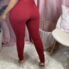 S-3XL Ladies Stretch New Small Leg Pants plus Size Stretch Women's Ankle-Tied Pants