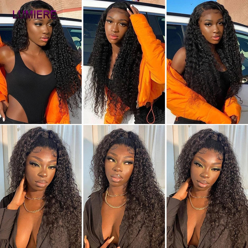 Deep Wave Human Hair Bundles 3/4 Bundles Deal Malaysian Hair Weaves 100% Rew Curly Human Hair Extensions 8-40 inch Virgin Hair