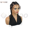 Wear and Go Glueless Wig Synthetische Vollspitzenperücke Geflochtene Perücken Jumbo Box Braids Perücke für schwarze Frauen Afrikanische Faux Locs Flechtperücke