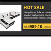 MANBAS Tech Smart Multifunctional Bed Frame with Genuine Leather, Bluetooth Speaker, and Massager Ultimate Soft Lit Tatami Camas