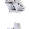 Women Boots Short High Heels Shoes For Women Botas British Style Rivet Ankle Boots Pointed Toe Side zipper strap Female Heels