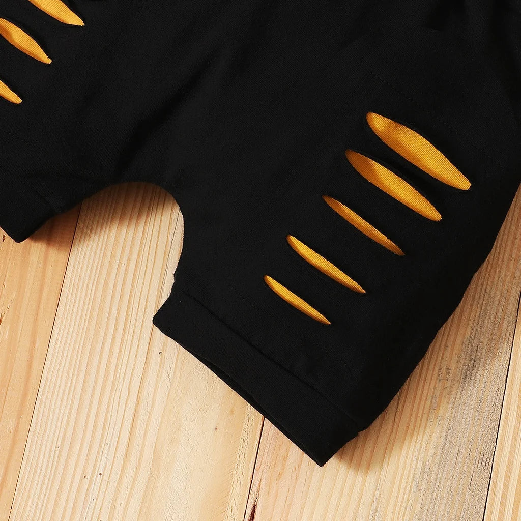 0-3 Years Toddler Newborn Baby Boy 2PCS Clothes Set Summer Casual Suit Letters Print Short Sleeve T-shirt + Shorts Sport Outfit