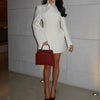 Women's Clothing Luxury Brand Design High-end Blazers Jacket Office Lady Suit Coats White Black Blazer Long-sleeved Top Jacket