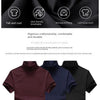 Men's Modal High Neck Short Sleeve T-Shirt Bottoming Shirt Silk Model Golf Wear Luxury Clothing Men's T-Shirt Bottoming Shirt