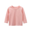 2025 Spring Autumn 2-10 Years Children'S Candy Color Sweet Long Sleeve High Neck Unisex Kids Girl Boy Basic Turtleneck T-Shirt