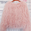 2023 Women Faux Fur Coat Autumn Winter High Quality Fluffy Short Coat Faux Fur Jacket
