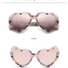 Neue herzförmige polarisierte Sonnenbrille für Damen, modisch, süß, Retro, Vintage, Verlaufs-Sonnenbrille, UV400-Schutz, Unisex-Brille
